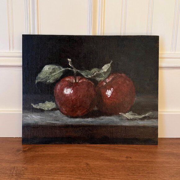Small Oil Painting Of Apples - Picture 1 of 1